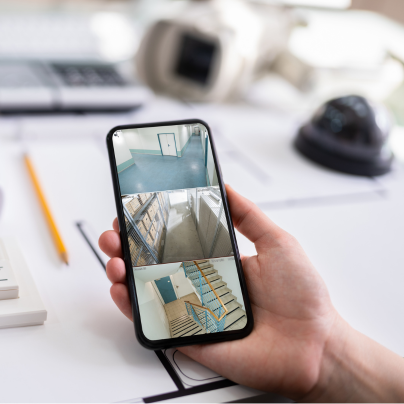 Boulder security camera feed on cell phone